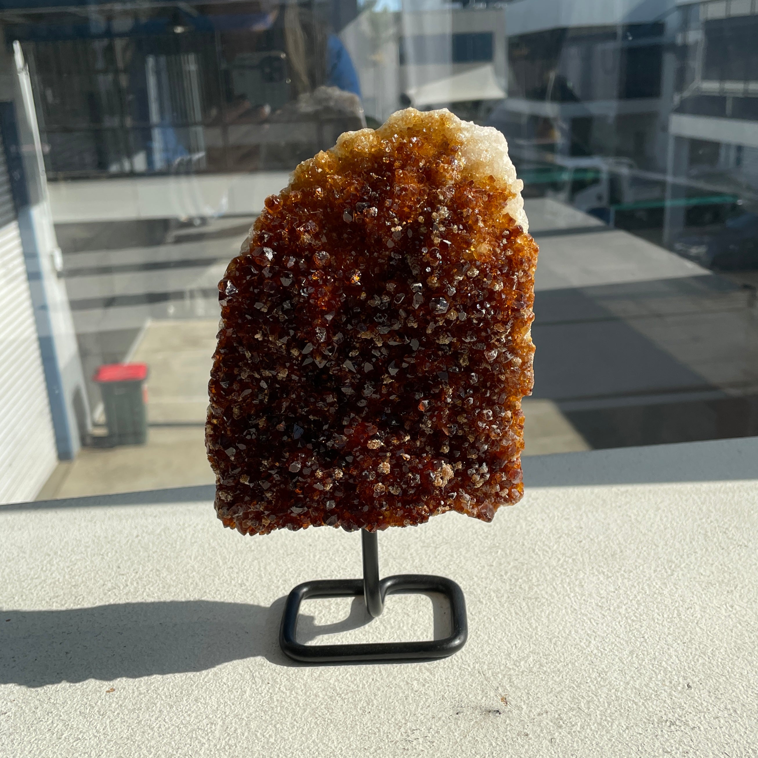 Citrine Cluster On Stand - 21 Citrine Cluster On Stand - 21